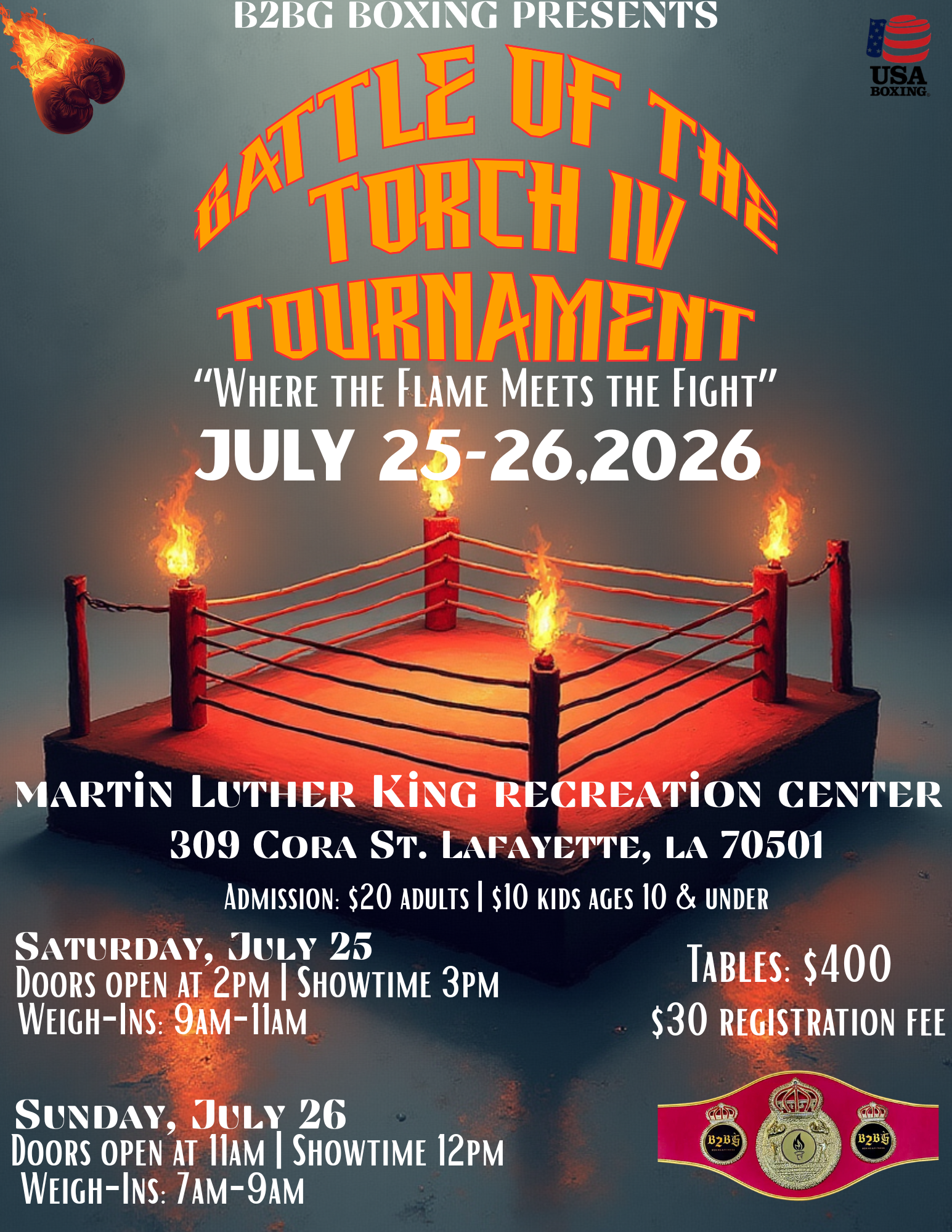 Battle of the Torch July 25 Livestream